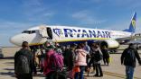 Ryanair jet at fez airport