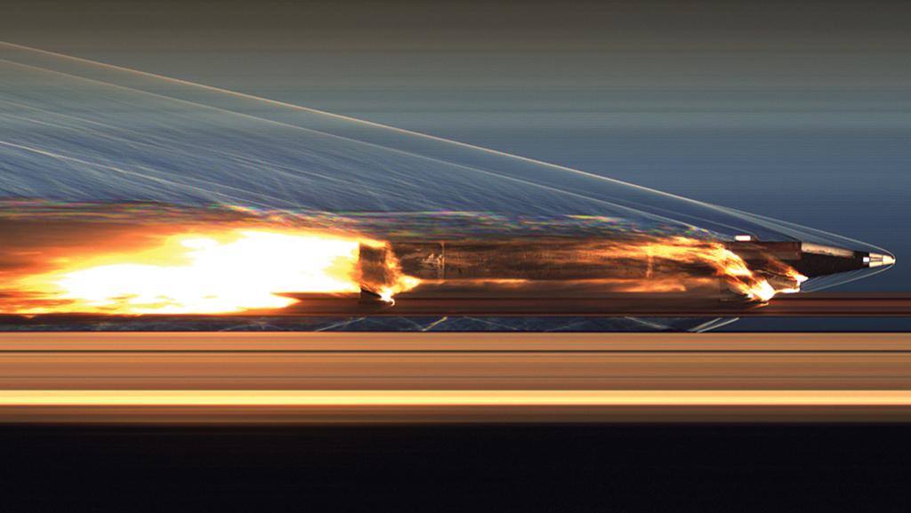 Hypersonic sled-track test