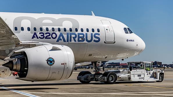 Airbus A320neo on runway