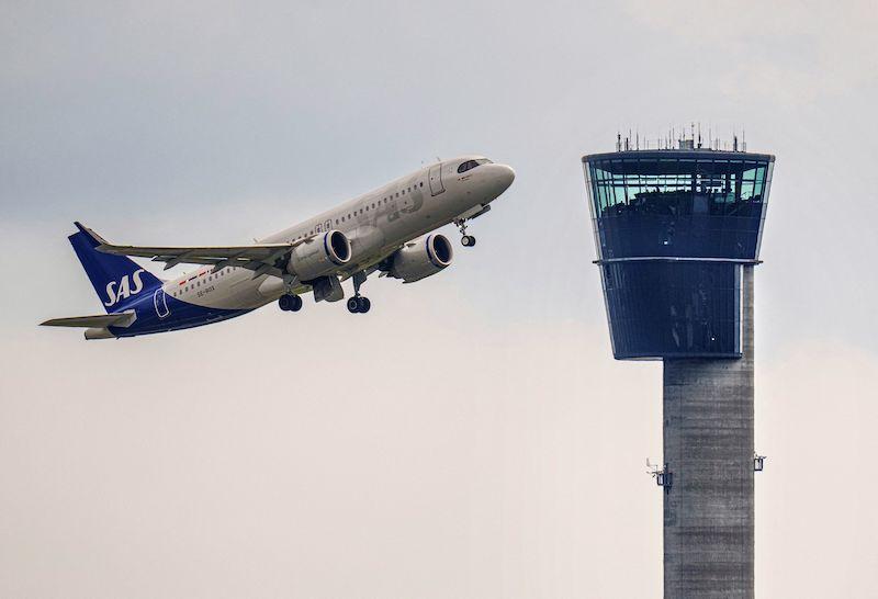 sas jet by control tower