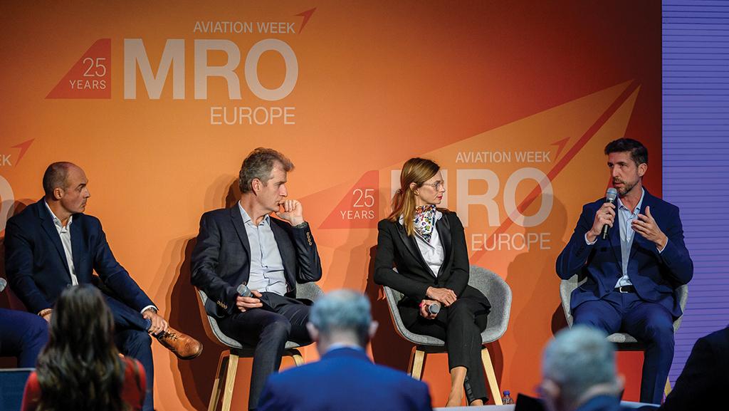 Panelists at MRO Europe 